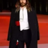 Jared Leto The Academy Gala 2023 Black Long Coat Front