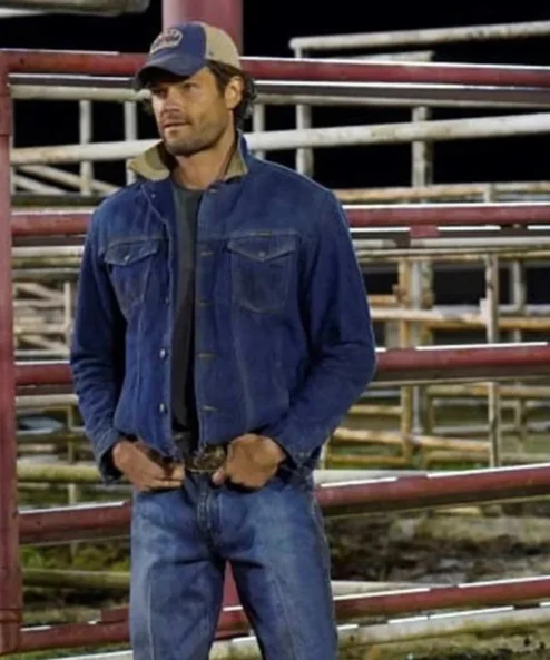 Jared Padalecki Walker Cordell Walker Blue Denim Jacket