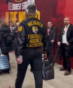 Jason Kelce High School Black Varsity Jacket