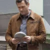 Jason OMara The Man in the High Castle Brown Leather Jacket