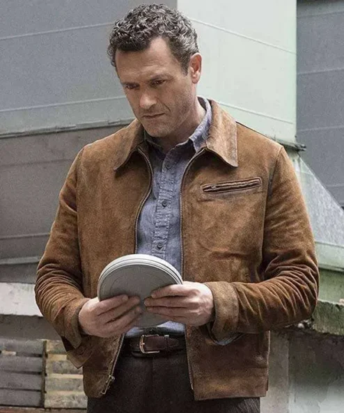 Jason OMara The Man in the High Castle Brown Leather Jacket