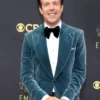 Jason Sudeikis Ted Lasso Event Blue Velvet Blazer
