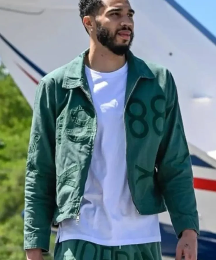 Jayson Tatum 1988 Green Zip Jacket