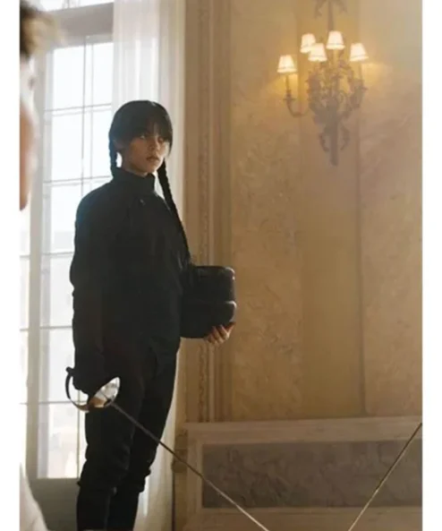 Jenna Ortega Wednesday 2022 Addams Suit