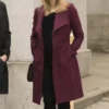 Jennifer-Finnigan-Salvation-Maroon-Coat