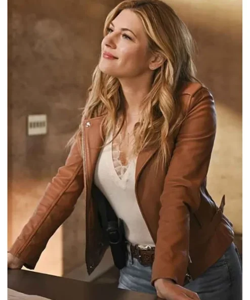 Jenny Hoyt Big Sky Brown Leather Blazer