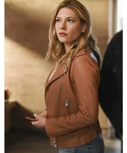 Jenny Hoyt Big Sky Brown Leather Blazer side look