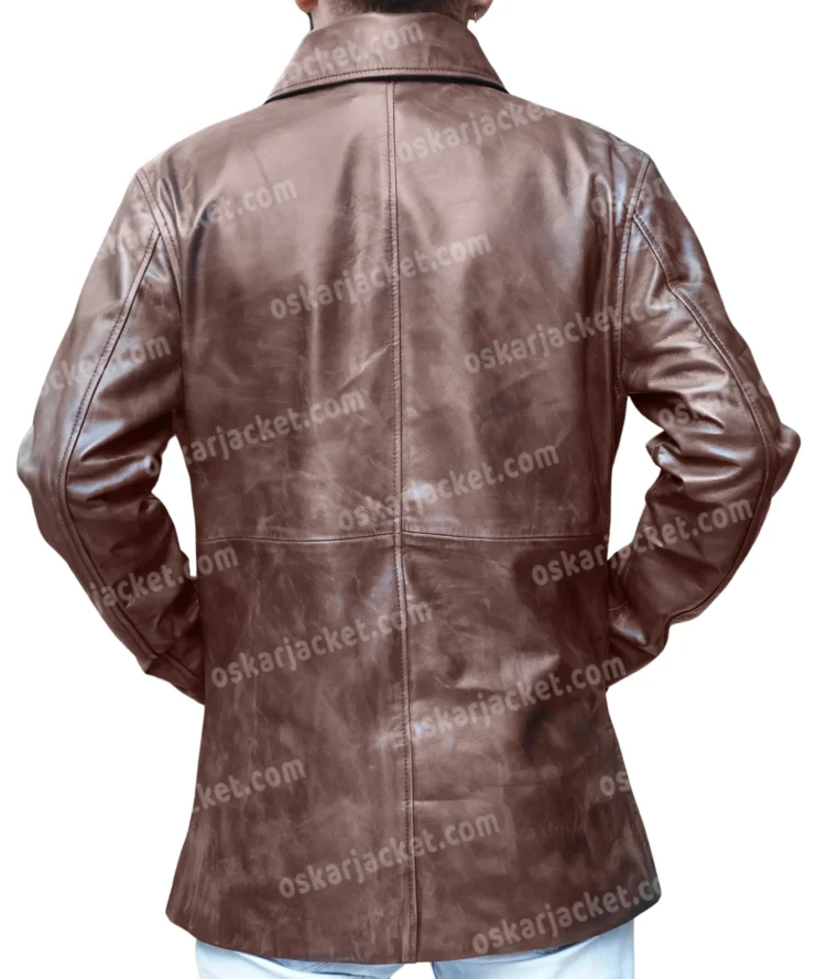 Jensen Ackles Supernatural Brown Distressed Genuine Leather Jacket