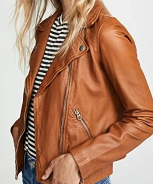 Jes Macallan Legends of Tomorrow S04 Brown Leather Jacket