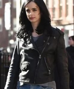 Jessica Jones Krysten Ritter Black Motorcycle Jacket