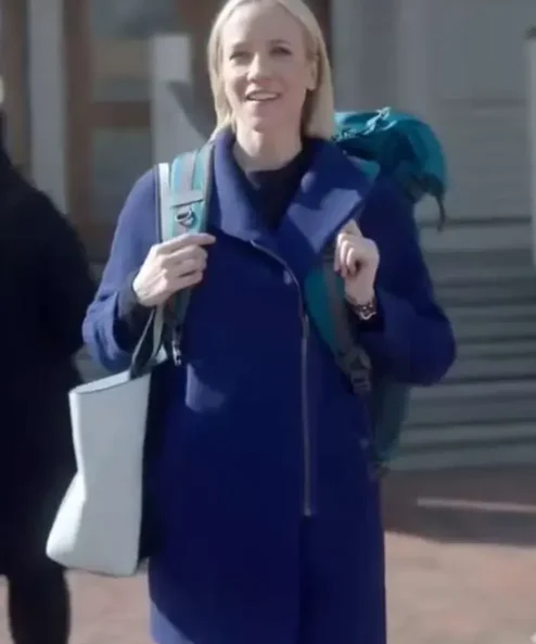 Jessy Schram Blue Coat Mystic Christmas 2023