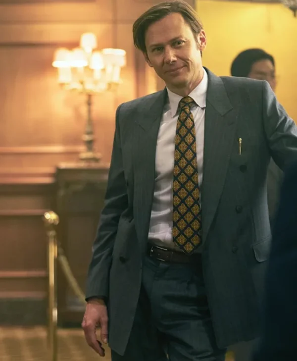 Jimmi Simpson TV Series Pachinko Grey Coat