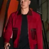 Joe-Burrow-Maroon-Leather-Bomber-Jacket