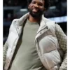 Joel Embiid Puffer Parachute Vest front look