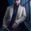 John David Washington Tenet Wool Long Trench Coat