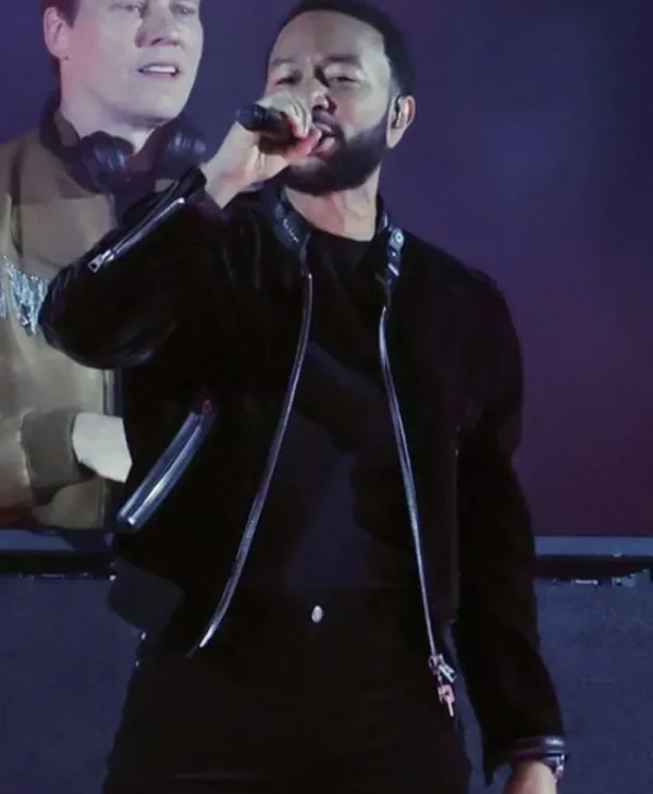 John Legend F1 Las Vegas Grand Prix Black Jacket
