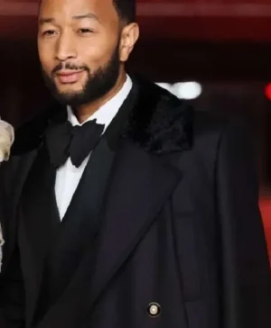 John-Legend-The-Academy-Gala-Black-Trench-Coat