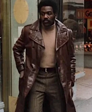 John Shaft 1971 Leather Long Brown Coat