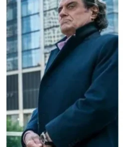 John Wick 3 Ian Mcshane Blue Wool Coat