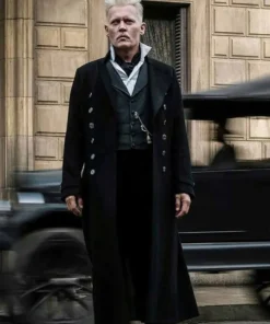 Johnny Depp Fantastic Beasts 2 Wool Trench Coat