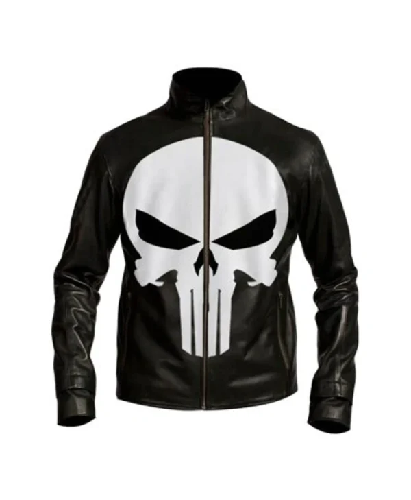Jon Bernthal The Punisher Skull Leather Jacket