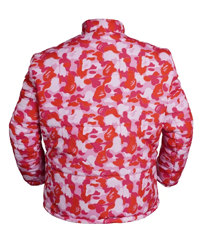 Shop Juice Wrld Pink Camo Puffer Jacket For Sale