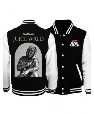 Juice Wrld Pop Rock Letterman Bomber Jacket
