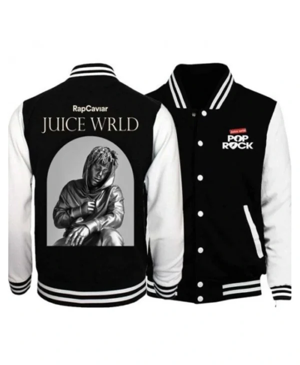 Juice Wrld Pop Rock Letterman Bomber Jacket