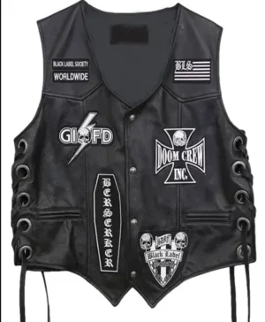 Juice Wrld Rapper Denim Patch Black Vest