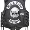 Juice Wrld Rapper Denim Patch Black Vest back