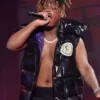 Juice Wrld Studded Puffer Black Vest