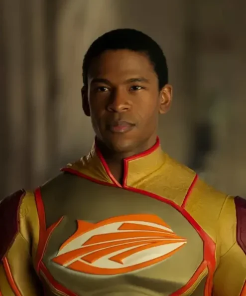 Jupiters Legacy Fitz Small Yellow Leather Costume Jacket