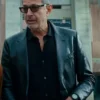 Jurassic World Dominion Ian Malcolm Men Real Leather Coat Front