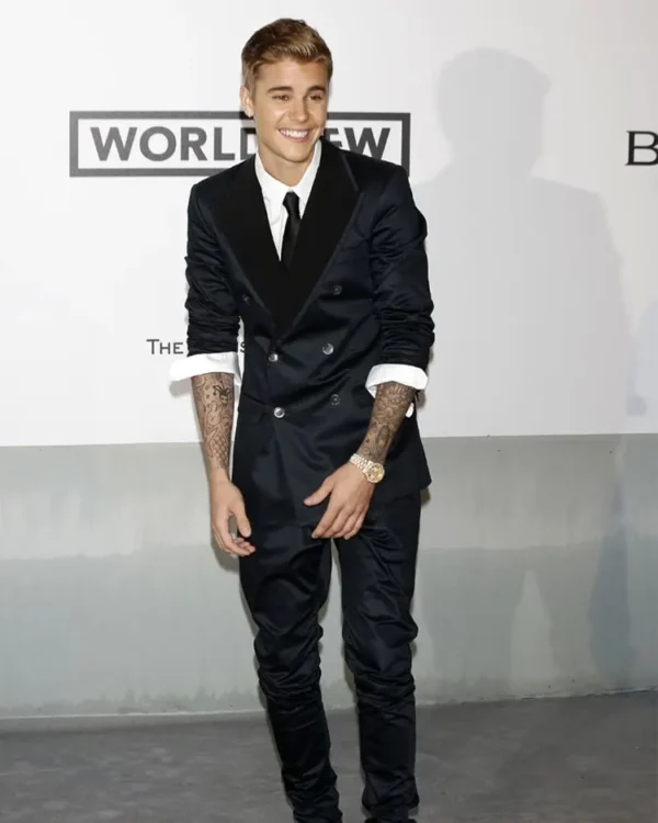 Justin Bieber Double Breasted Suit