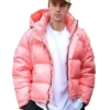Justin Bieber Stylish Pink Jacket