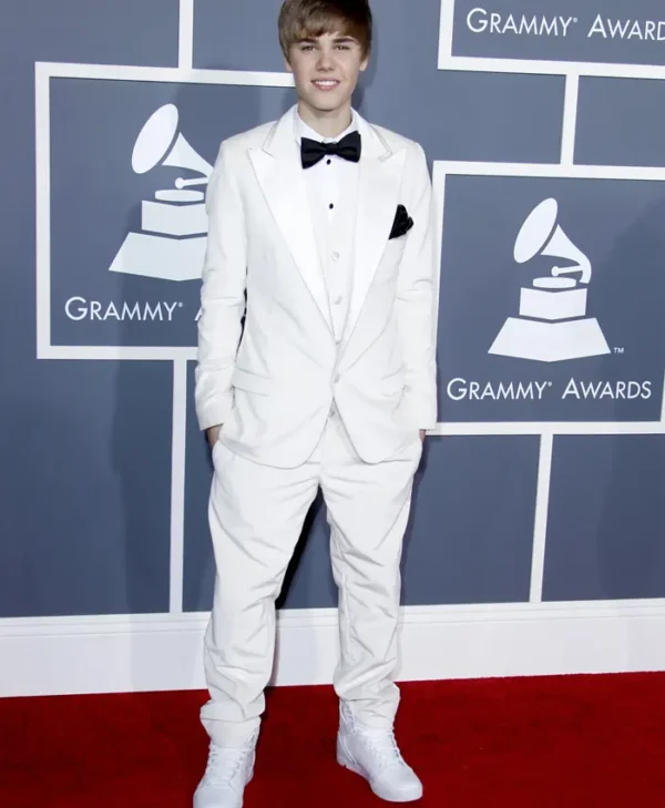 Justin Bieber White Suit