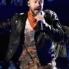 Justin Timberlake Super Bowl Halftime Show Fringe Leather Jacket