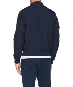 KJ Apa Blue Riverdale S02 Bomber Denim Jacket back look