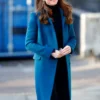Kate Middleton Blue Long Coat