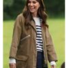 Princess of Wales Kate Middleton Brown Cotton Jacket