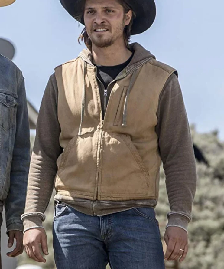 Kayce Dutton Yellowstone Cotton Brown Vest