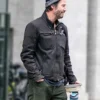 Keanu Reeves John Wick 4 Cotton Jacket Side