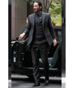 Keanu Reeves John Wick Formal Black Single Breasted Suit