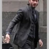 Keanu Reeves John Wick Formal Black Single Breasted Suit Side