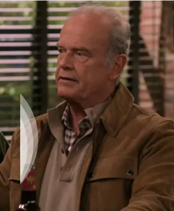 Kelsey Grammer Crane Brown Suede Jacket