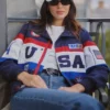 Kendall Jenner Team Usa Olympic Jacket front look