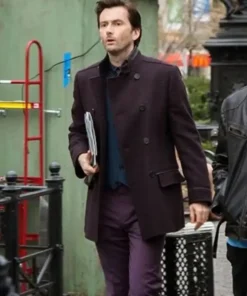 Kilgrave Maroon Jessica Jones Pea Coat