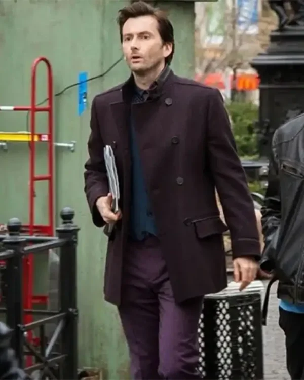Kilgrave Maroon Jessica Jones Pea Coat