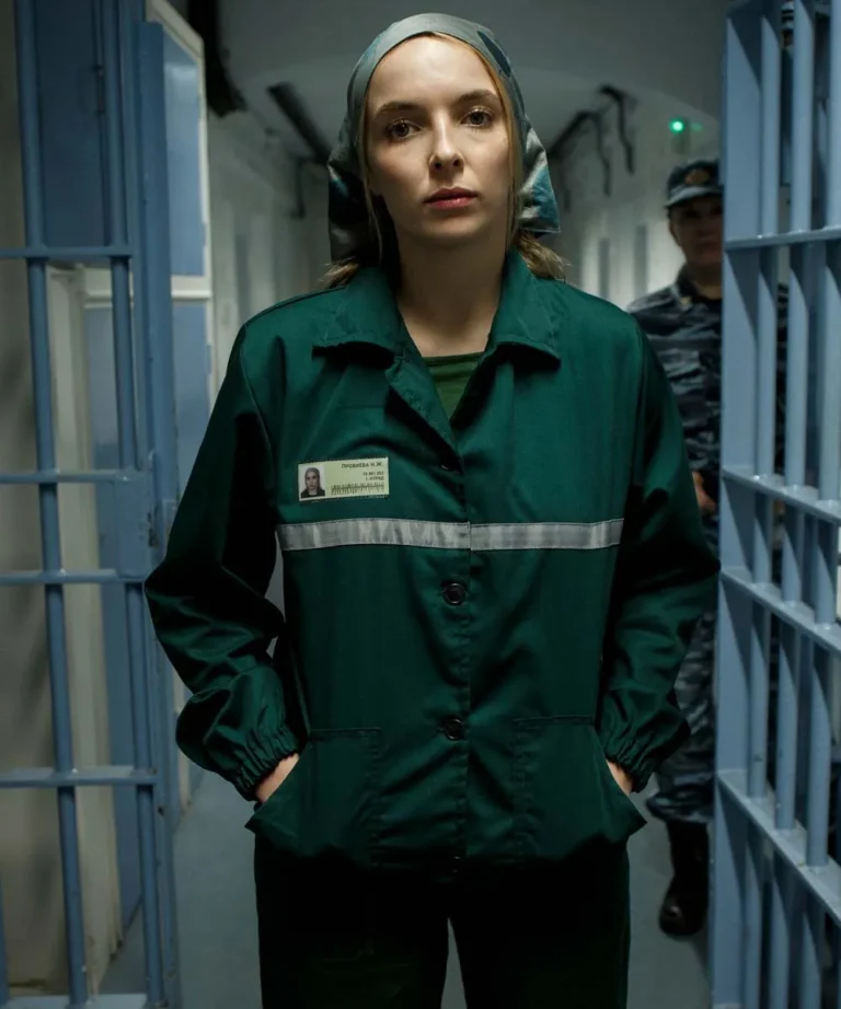 Killing Eve Jodie Comer Cotton Green Jacket