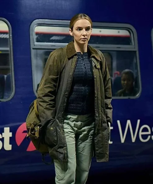 Killing Eve Villanelle Green Cotton Coat